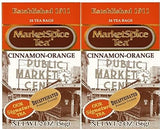 MARKETSPICE DECAFFEINATED CINNAMON-ORANGE TEA- TWO PACK