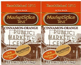 MARKETSPICE DECAFFEINATED CINNAMON-ORANGE TEA- TWO PACK