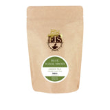 Blue Suede Shoes Green Tea - 4oz | Loose Leaf Tea Pouches | Smooth Sweet Flavor with Mild Noisette Notes | Chinese Hunan Green Tea | Delicious Hot or