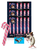 Possum Flavored Candy Canes 18 Count - Christmas Holiday Stocking Stuffers - Fun Novelty Gag Joke Gift