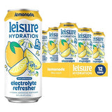 Leisure Hydration Non-Carbonated Electrolyte Refresher, Lemonade Flavor - Low Sugar Nutrient Enhanced Water Beverage - Get The Best Hydration Packed