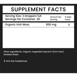 Organic Irish Moss - 2 oz in Glass Bottle - Khroma Herbal Products - Organic Sea Moss