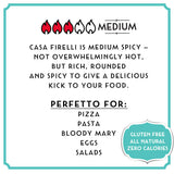 FIRELLI Italian Hot Sauce | 5oz Bottle (Pack of 2) | Perfect Kick for Pizza, Ramen, Eggs | Great Balanced Flavor, Gluten Free, Keto, All Natural, Made