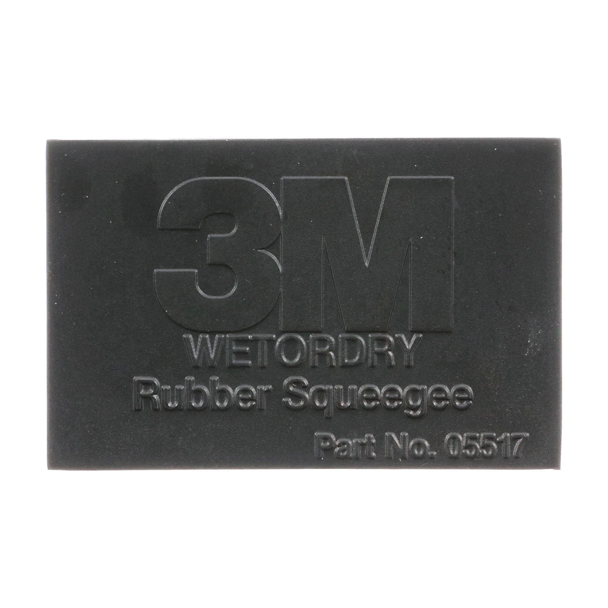3M Wetordry Rubber Squeegee 05517, 2-3/4 in x 4-1/4 in, Comfort Fit, Flexible, For Wet Sanding