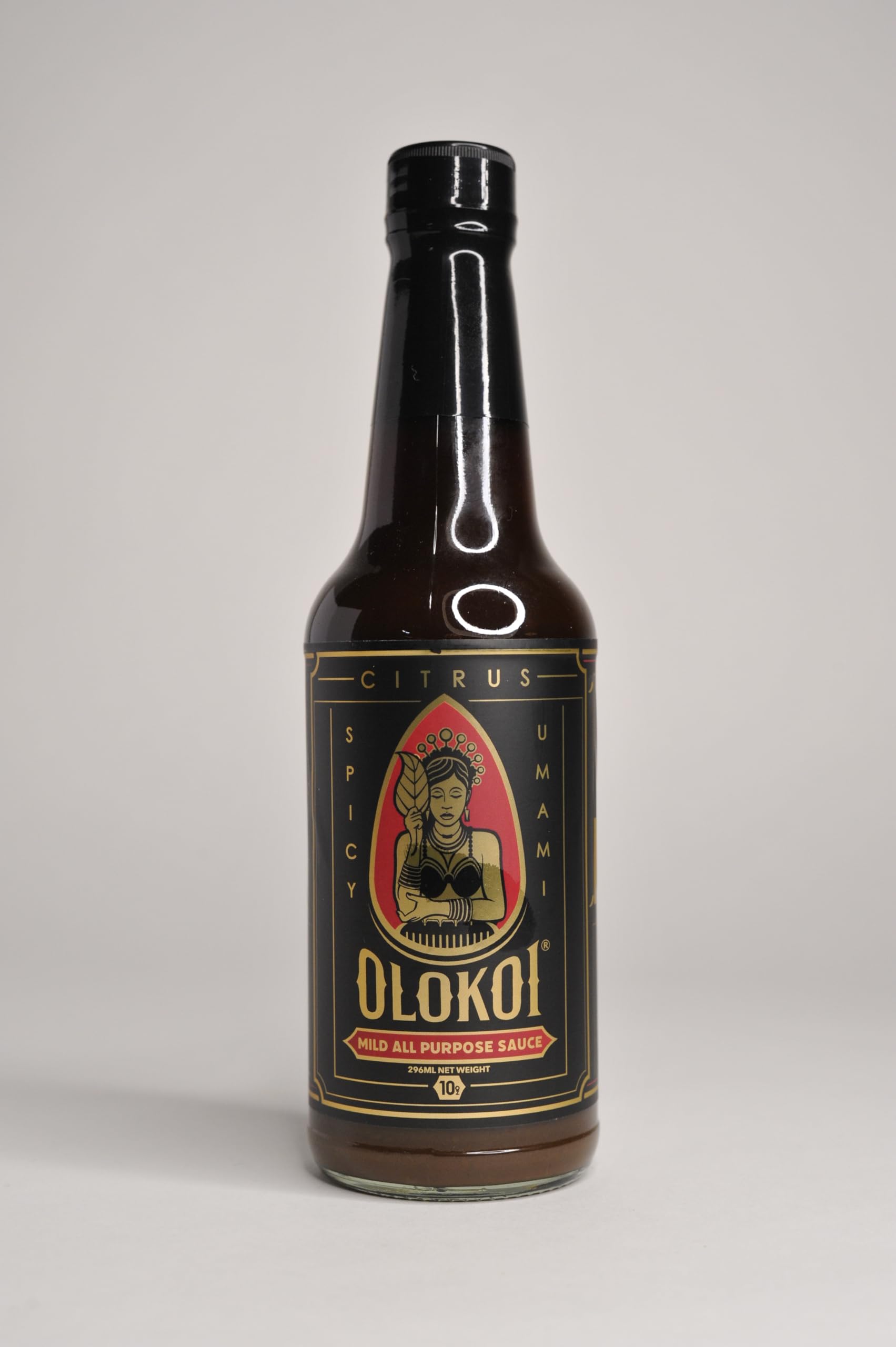 Mild Olokoi Sauce - (10oz, 1 bottle) - A Unique and Vibrant Sauce That is Healthy and Perfect for Salad Dressings, Fish, Chicken, Beef, Pork, Tofu