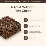 ProMix Nutrition Protein Plant Based Puff Bars - Chocolate - Marshmallow Crispy Treat - High Protein & Low Calorie - 12 Bars