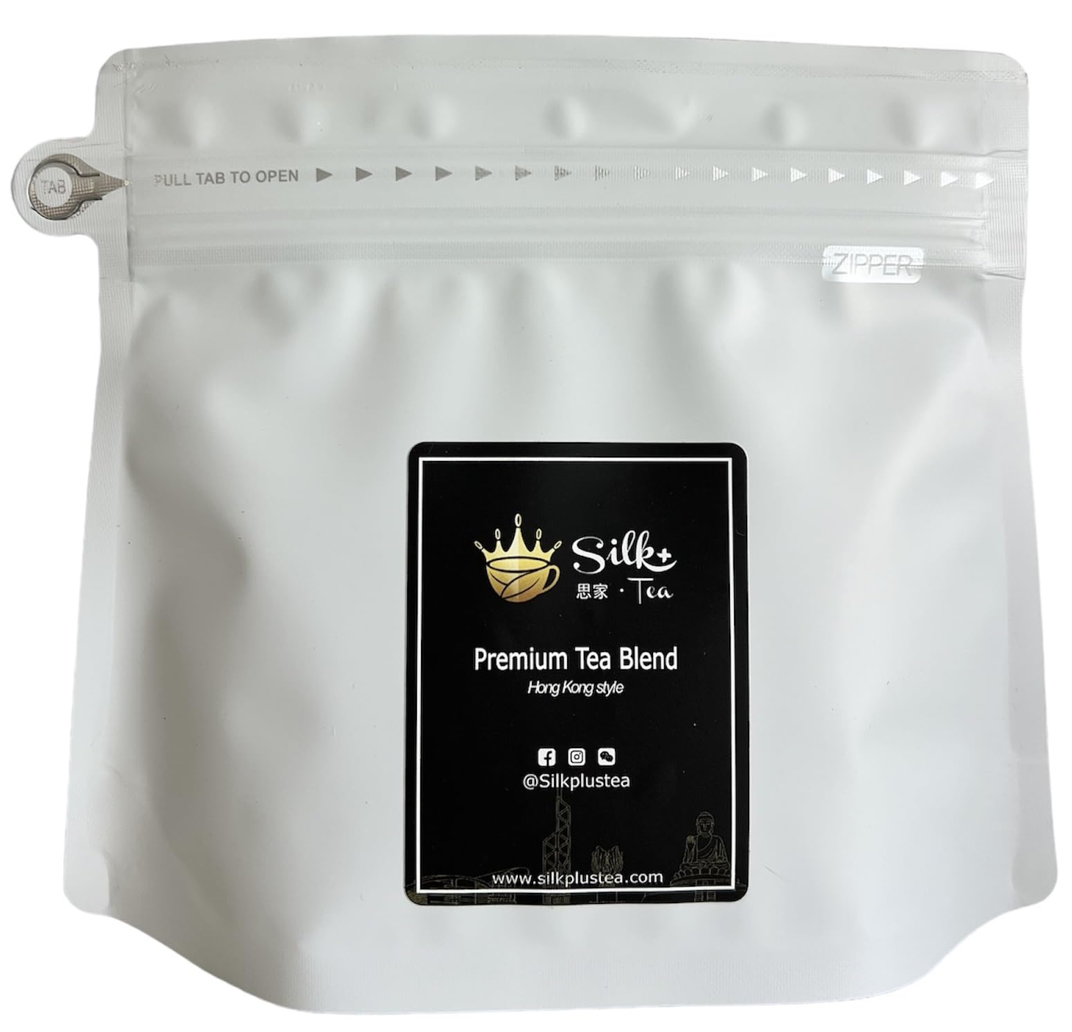 Silkplus Tea | Premium Ceylon Tea blend Convenient Pack - Hong Kong Style Milk Tea | Breakfast Tea | Caffeinate (12 Tea bags, 9g each)