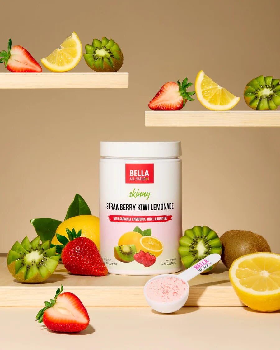 Bella All Natural Skinny Lemonades (19.75 Ounce, Strawberry Kiwi)