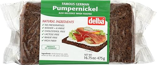 Delba Famous German Pumpernickel Bread, 16.75 Ounce (Pack of 12)
