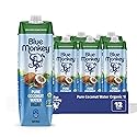Blue Monkey Organic Coconut Water - 100% Pure Coconut Water from Vietnam - No Sugar Added - USDA Organic, Non-GMO, Kosher, Halal, Shelf Stable