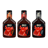 TITLE: Bull's-Eye BBQ Sauce Trio, Barbecue Sauce, Grill Sauce, Dipping Sauce, Steak Sauce, Burger Sauce, Chicken Marinade, Original, Hickory Smoke