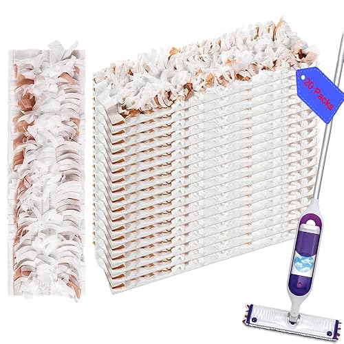 Disposable Mopping Pad Refills for PowerMop Multi-Surface,Wood Mopping Pad Refills for Floor Cleaning, 20 Count (20 Packs)