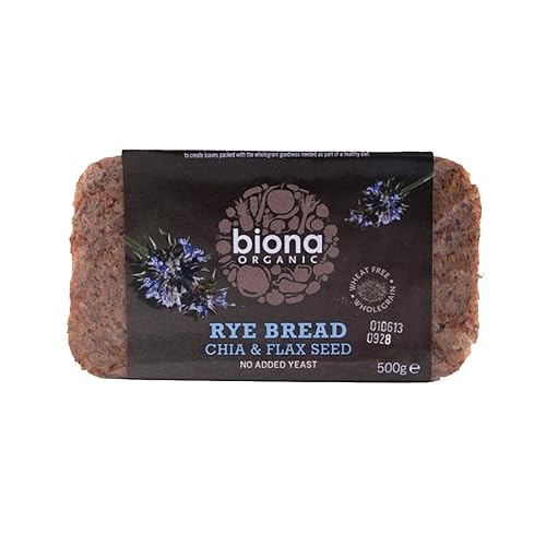 Biona Organic Rye Bread with Chia & Flax Seed 500g-2 Pack