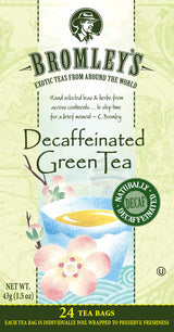 Bromley's Decaffeinated Green Tea, 24 Count (Pack of 6)
