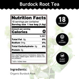 Buddha Teas - Burdock Root - Organic Herbal Tea - For Health & Wellbeing - With Antioxidants, Minerals & Vitamin C - Caffeine Free - 100% Kosher