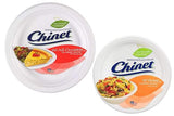 Chinet Classic Bundle - 60 Paper Bowls and 60 Paper Disposable Plates Combo - Classic White 16 Oz Bowls and All Occasion 8 3/4 Inch Classic White