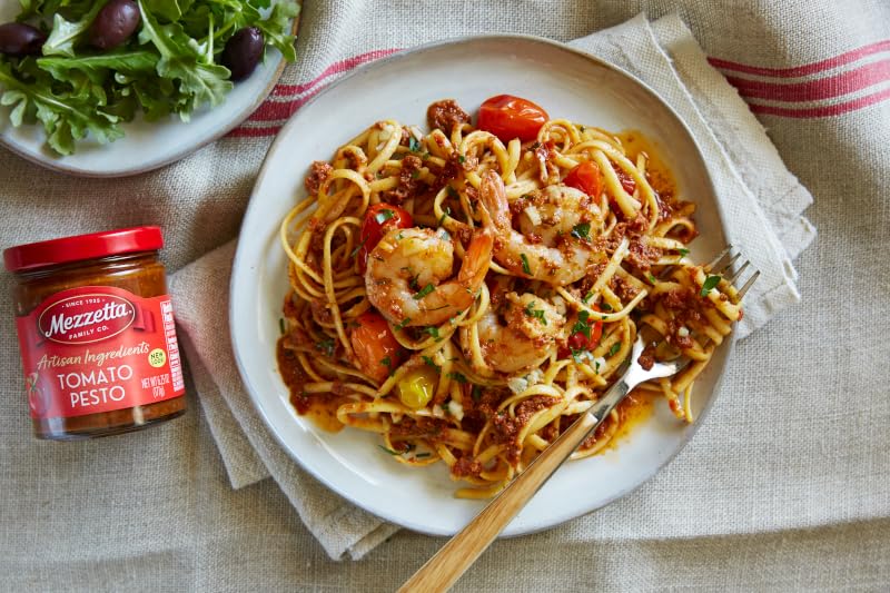Mezzetta Pestos (2 Pack) | Artisan Ingredients Basil Pesto 6.25 oz, Artisan Ingredients Tomato Pesto 6.25 oz
