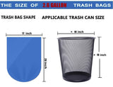 440 Counts 2.6 Gallon Trash Bags ENK Clear Small Trash Bags Bathroom Trash Bags Wastebasket Trash Bin Liners Small Garbage Bags for Home Kitchen