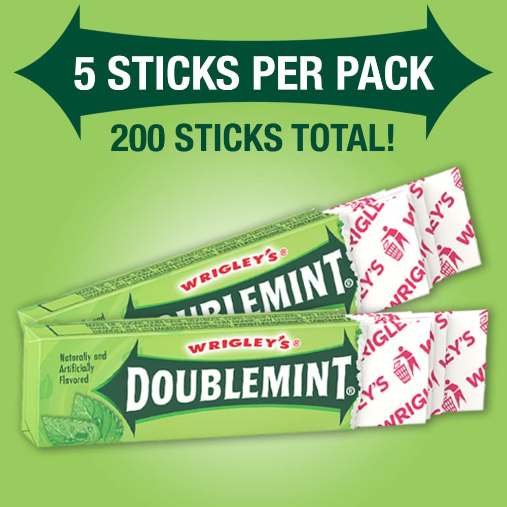 Wrigley's Doublemint Chewing Gum, 5-Piece Pack