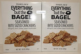 Trader Joes Everything but the Bagel Seasoned Bite Sized Crackers 10oz 283g (Two Boxes), Pack of 2