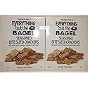 Trader Joes Everything but the Bagel Seasoned Bite Sized Crackers 10oz 283g (Two Boxes), Pack of 2