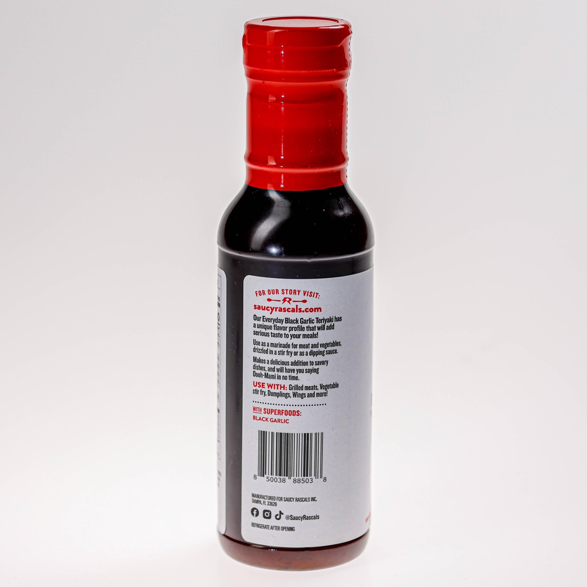 Saucy Rascals Black Garlic Teriyaki (15oz) (1)