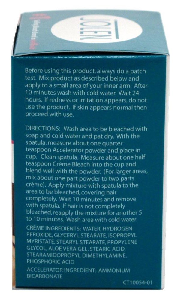 Jolen 1.2 Ounce Creme Bleach Mild Sensitive Plus Aloe Vera (Pack of 2)