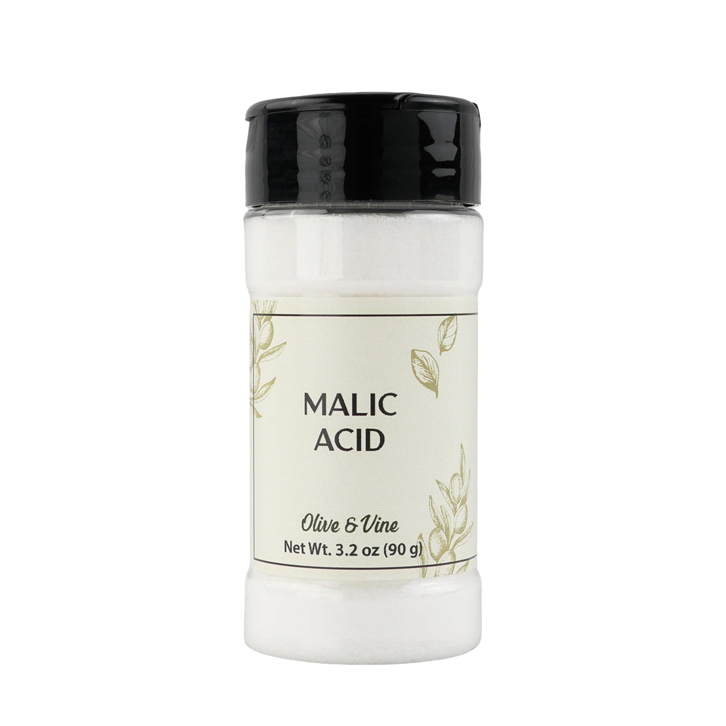 Olive & Vine Malic Acid, Tart Flavor, For Baking & Beverages, Rich Tradition, Authentic Taste, For Global Recipes (3.2 Ounce)