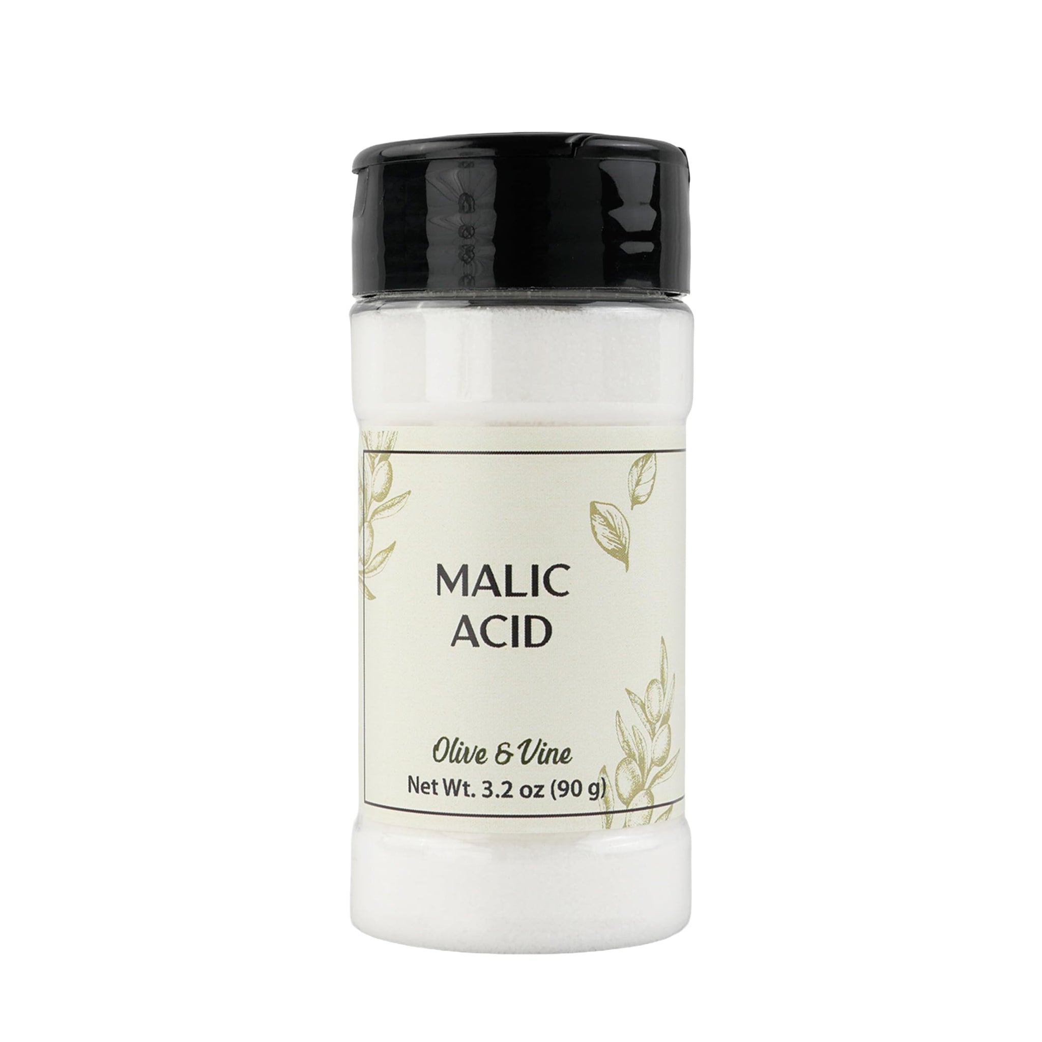 Olive & Vine Malic Acid, Tart Flavor, For Baking & Beverages, Rich Tradition, Authentic Taste, For Global Recipes (3.2 Ounce)
