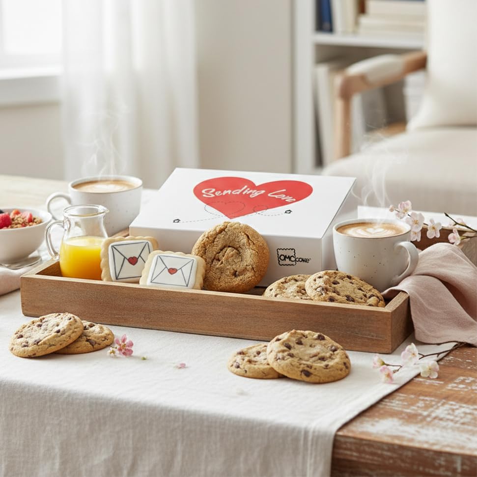 Care package Gift Basket Sending Love Hugs Cookie Chocolate Chip Cookies For Men Women Kids | INDIVIDUALLY WRAPPED | Large Cookies | Get Well Soon