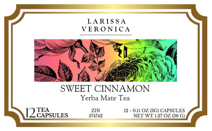 Sweet Cinnamon Yerba Mate Tea (Single Serve K-Cup Pods) (12 pods, ZIN: 574742) - 3 Pack