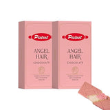 ANGEL HAIR Chocolate Cotton Candy Bar 170g - Strawberry & Pistachio Flavor - Gourmet Sweet Treat - Premium Candy Gift Box - Perfect for Birthdays
