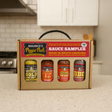 Maurice's Barbeque Grill Variety Set - Southern Gold® BBQ Sauce, Barbeque Seasoning & Rub, Vinegar BBQ Sauce & Hickory Red Barbecue