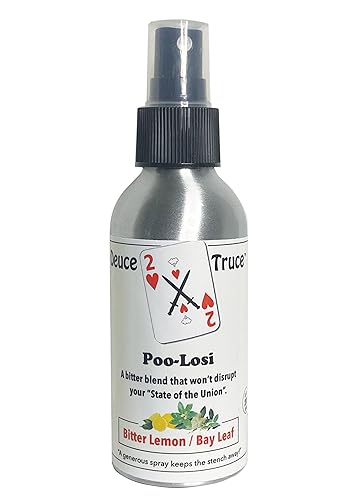 Deuce Truce - Lemon and Bay Leaf (Poo-Losi) - 4 fl oz - Before Your Go Toilet Spray - Strong, Effective, Easy to Use