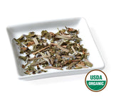 Golden Moon Tea Organic Mint Medley Herbal Tea - Caffeine Free - Loose Leaf, Non GMO - Travel Tin (20 Servings)