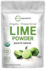 Organic Freeze-Dried Lime Powder, 1.5lbs | Raw Lime Juice Flavor, Sugar Free Drink Mix, Rich in Vitamin C | Water Flavor Enhancer, Great for Beverages