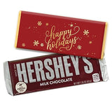 Christmas Candy Personalized Happy Holidays Chocolate Bars (36 Count)