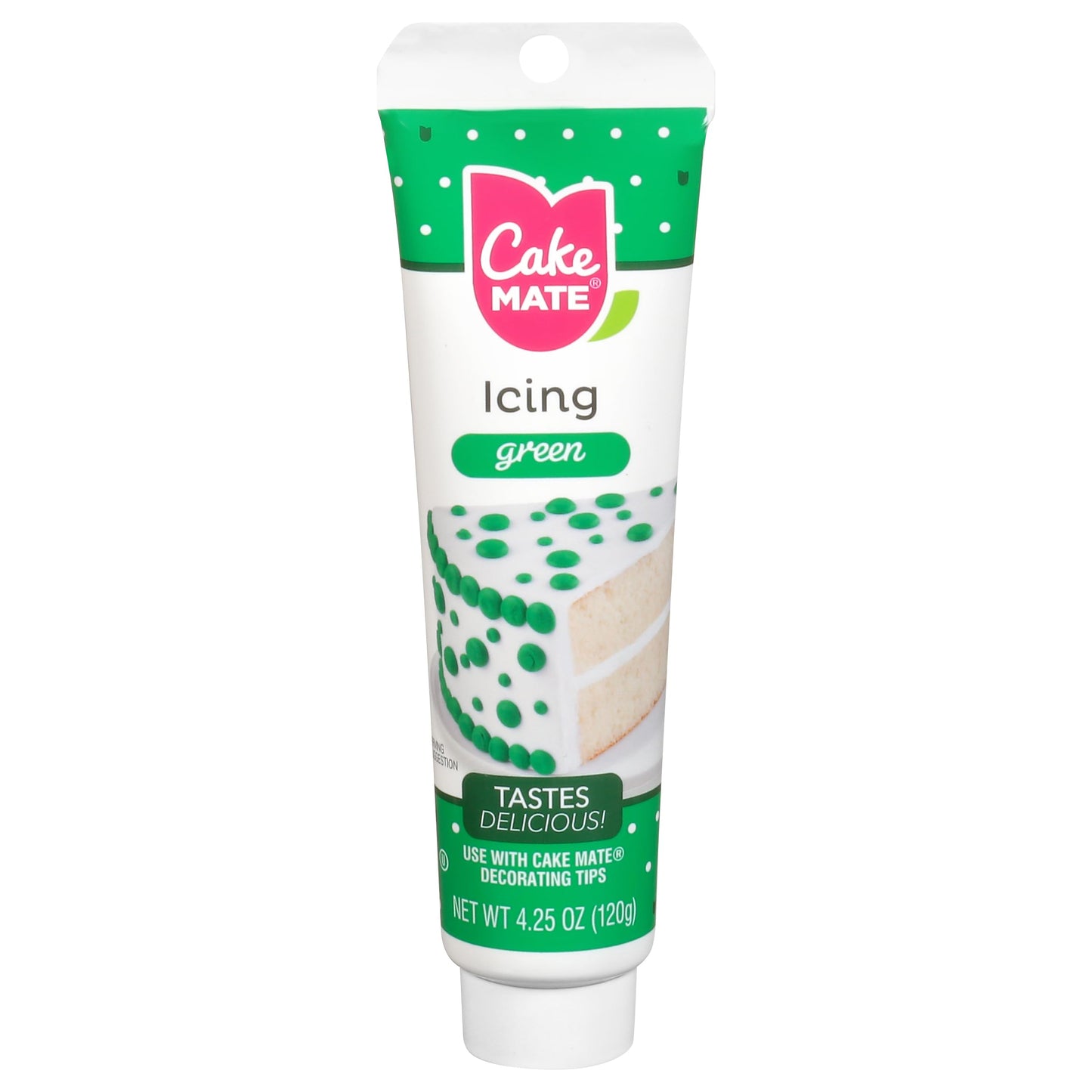 Cake Mate Decorating Icing, Green, 4.25 oz