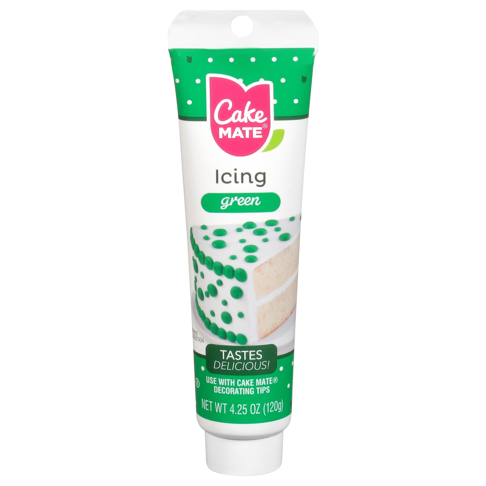 Cake Mate Decorating Icing, Green, 4.25 oz