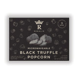 Regalis Microwavable Black Truffle Popcorn, Non-GMO Kernels, Real Black European Truffle, 3 Bags