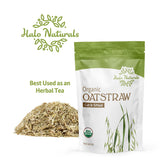 Halo Naturals Organic Oatstraw Cut & Sift, 4 Ounces, USDA Certified | Resealable Pouch| Packaged in The USA (Pack of 1)