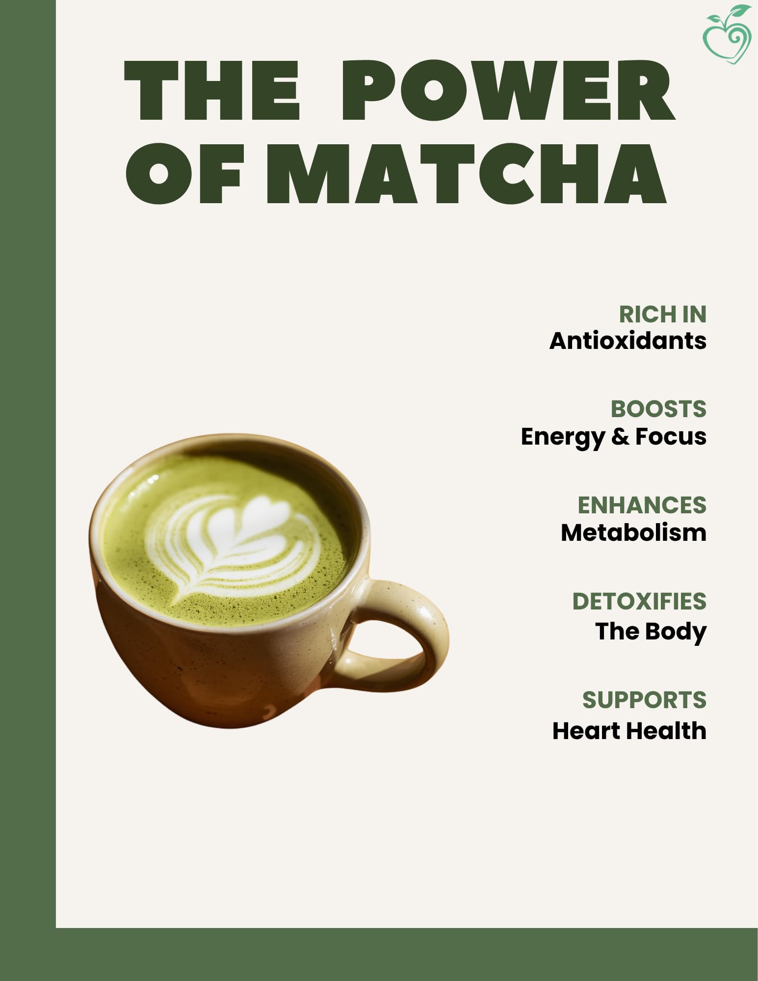 Organic Sweet Matcha Green Tea Powder - Cafe Style Blend by Cherie Sweet Heart - 16oz, Vegan & Gluten-Free, Rich in Antioxidants, Perfect for Lattes