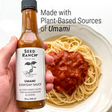 Seed Ranch Umami Everyday Hot Sauce, 5 Fl. Oz., 3 Pack - Mild Heat Flavor - Oven Dried Olives, Porcini Mushrooms & Capers - Vegan, Non-GMO