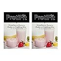 PROTIFIT - High Protein Strawberry Banana Pudding & Shake Mix 2 Pack, 15g Protein, Low Calorie, Low Fat, Low Carb, Aspartame Free, Idea Protein
