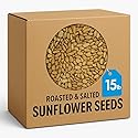 Roasted & Salted Sunflower Seeds - Shelled, 15 lb Bulk Bag, No Shell Snack, Protein?Rich, Healthy Snack for Parties, Trail Mix, Baking & Everyday