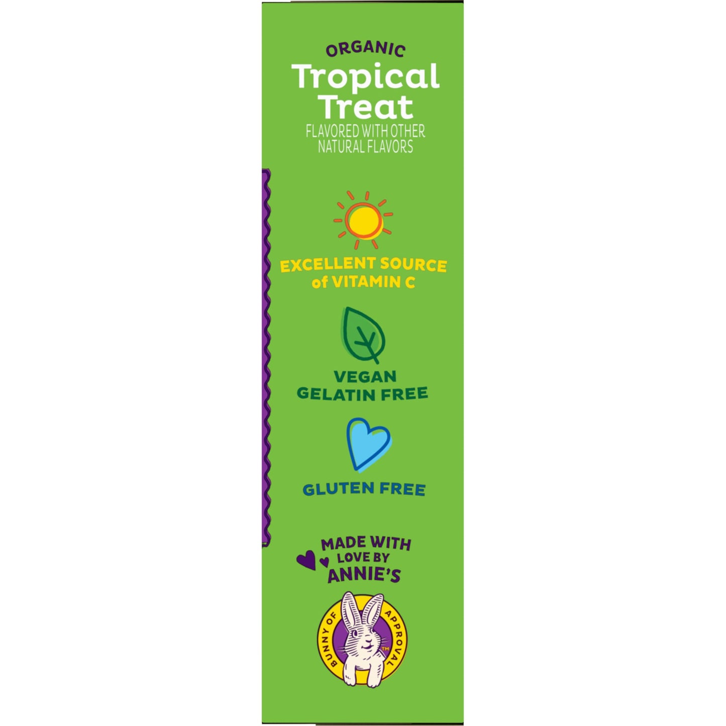 Annie's Organic Bunny Fruit Flavored Snacks, Tropical Treat, Gluten Free, 10 Pouches, 7 oz