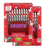 Brachs Red & White Peppermint Candy Canes, Christmas Candy, Holiday