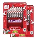 Brachs Red & White Peppermint Candy Canes, Christmas Candy, Holiday