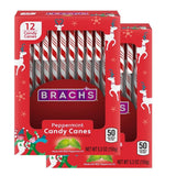 Brachs Red & White Peppermint Candy Canes, Christmas Candy, Holiday