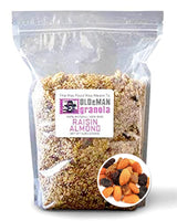 Olde Man Granola Gluten Free Granola - Non-GMO Healthy Granola Cereal - Soft Whole Grain Oats, Butter, Brown Sugar - Handmade in Colorado (Raisin